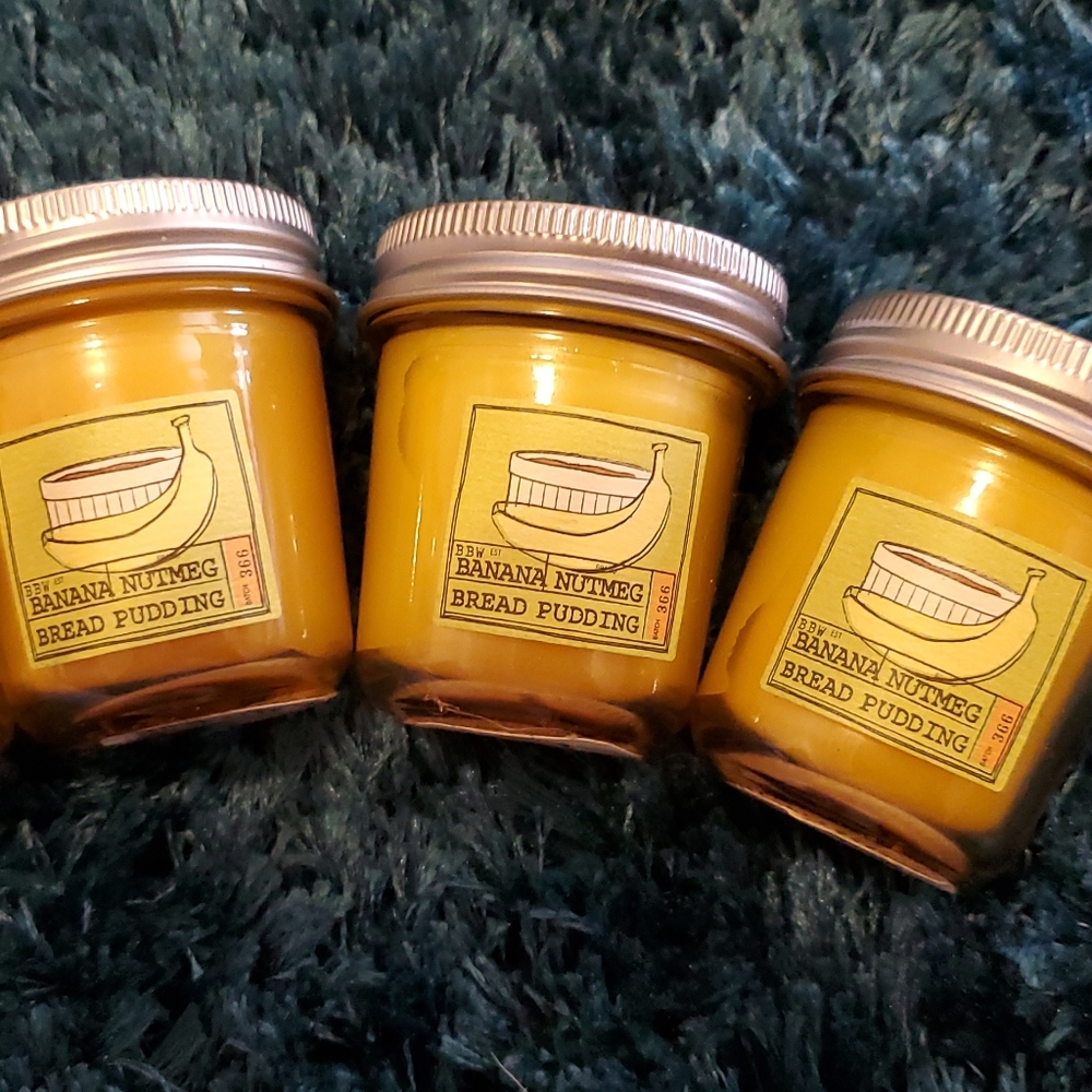 Banana Nutmeg Bread Pudding mini candle